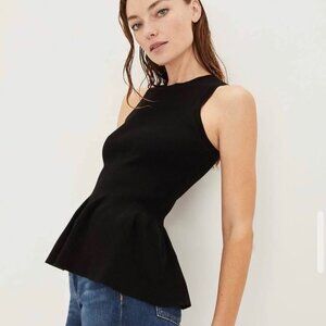 Aritzia Wilfred Concorde peplum top sz 6